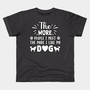 MORE PEOPLE I MEET Kids T-Shirt